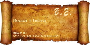 Bocsa Elmira névjegykártya